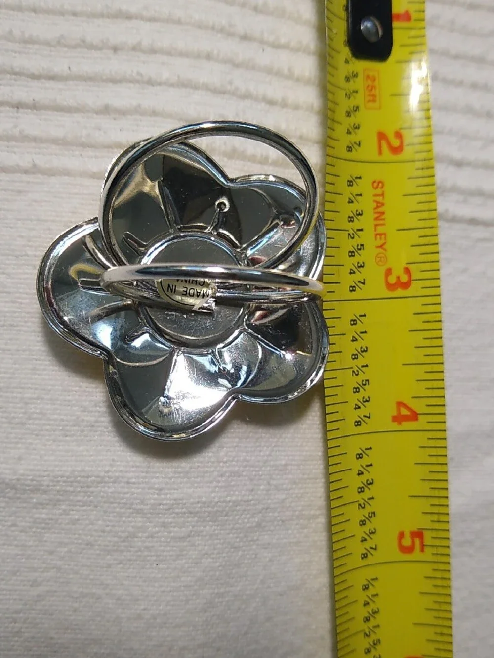 happy flower!  lightweight yellow scarf ring